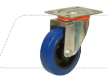 Ruedas de Goma Elástica Azul