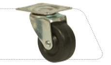 Ruedas de Goma Negra